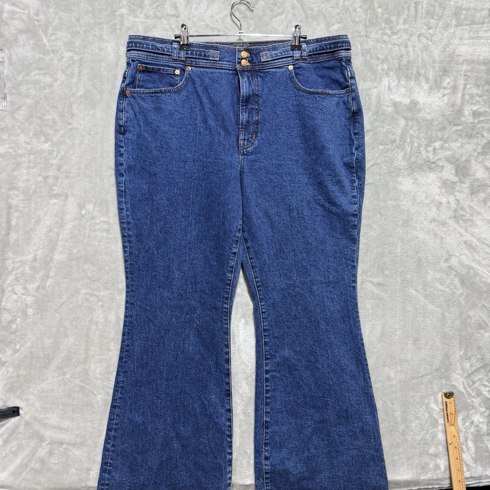 Madewell The Perfect Vintage Flare Jeans Womens 33 Blue Denim Dark Wash Outdoor